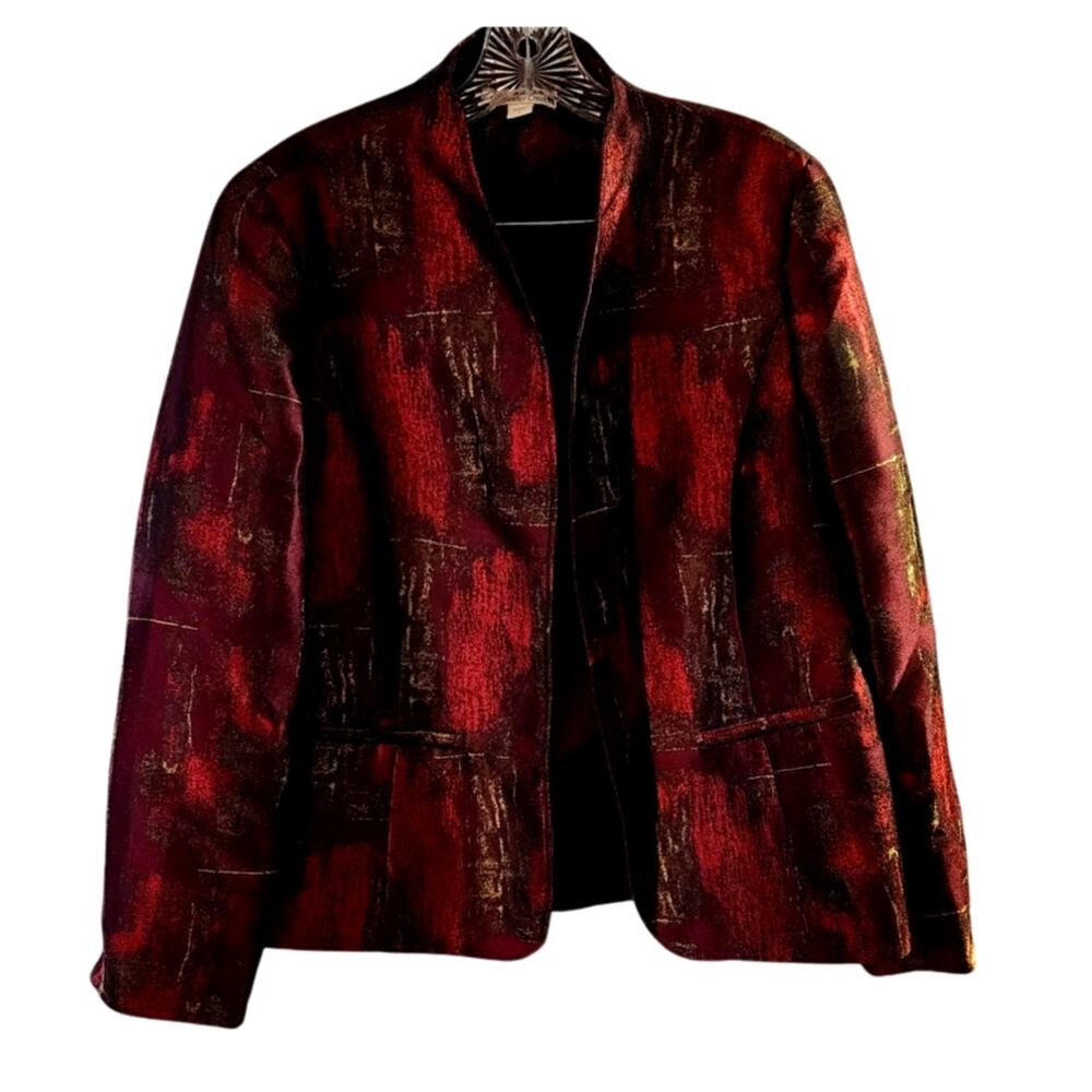 Cold Water Creek Women's Multicolored Artsy Blazer Size Large